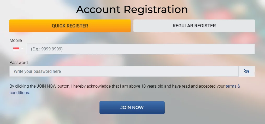 Hfive5 registration form step by step